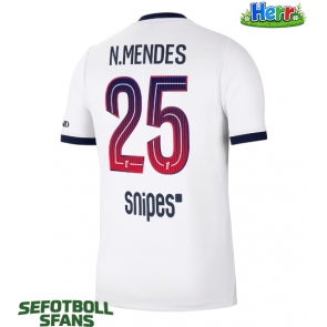 Paris Saint-Germain Nuno Mendes #25 Bortatröja 2026-27 Kortärmad